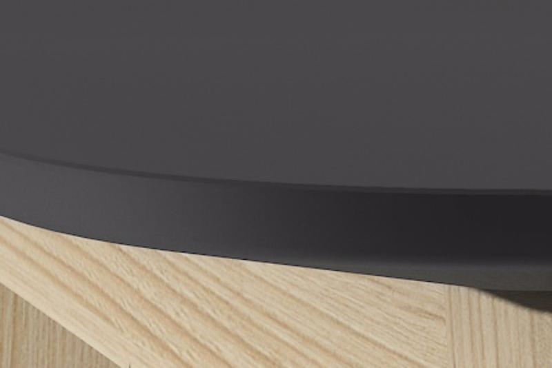 L6B01 - Черный/Черный край стола
