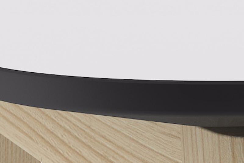 M1B01 - Белый/Черный край стола